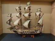 okręt wojenny statek galeon szwedzki duży model