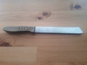 Duży stary nóż kuchenny 30 cm z drewnianą rączką 
