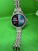 Elegancki smartwatch damski cyrkonie polskie menu