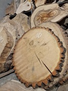 DĄB 68/60/8 cm Blat Plaster Drewna Stolik Żywica DIY Wysuszony