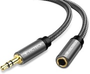 VICTECK Przedłużacz audio 5 m - nylonowy pleciony przewód jack 3,5 mm