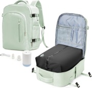 Plecak próżniowy 40 L turystyczny, podróżny - miętowy