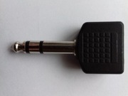 Przejsciówka rozgałęźnik  przejście JACK Wtyk 6.3 mm / JACK Gniazdo 3.5 mm