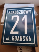 Stara tabliczka emaliowana 25x20 cm 