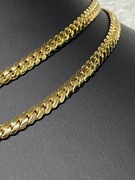 Śliczny pozłacany łańcuszek 74 cm 