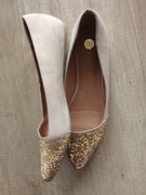 River Island baleriny beżowe nude z cyrkoniami 40