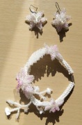Bransoletka + kolczyki z koralików (handmade)