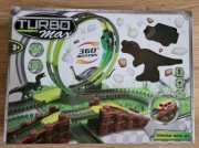 Elastyczny tor wyścigowy TURBO MAX z dinozaurami 245 elem. 400cm długości