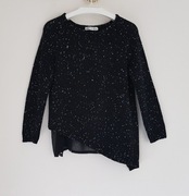 Sweter damski z cekinami i tiulem, rozm. M