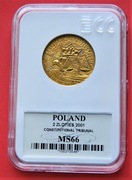 2 Złote  2001 r - Trybunał Konstytucyjny     GCN  MS 66 !!