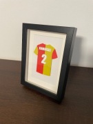 Personalizowana koszulka piłkarska 3D w ramce | 14 wzorów