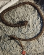 Skórzany pleciony bat 1 m