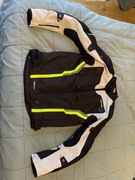 KURTKA MOTOCYKLOWA REBELHORN BORG r. M czarny szary żółty fluo.