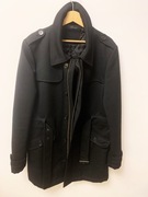 Męski Płaszcz Wełniany XL Selected Homme XL Czarny 