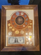 KOLEKCJA 20 ROCZNICY  MENNICY KENNEDY'EGO Z XVIII, XIX I XX W RAMA 1975