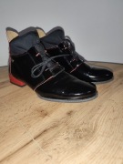 Botki MACIEJKA 40 lakierki skóra naturalna 