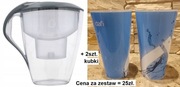 Dzbanek filtrujący Dafi +dwa nowe plastikowe kubki - cena za komplet z foto