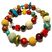 Fiolekart - Naszyjnik, biżuteria artystyczna