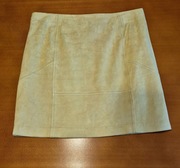 Spódnica zamsz skóra S 36