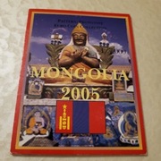 MONGOLIA  2005 - zestaw fantazyjnych prób euro -  blister 8 monet