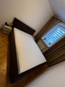 Łóżko tapicerowane ze stelażem Duoflex + materac [140x210]