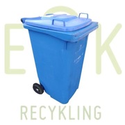 POJEMNIK NA ŚMIECI ODPADY POJEMNIKI 240L NIEBIESKI