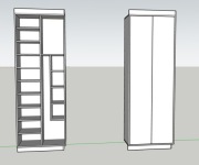 Projekt (wizualizacja) mebli na wymiar