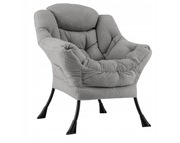 Fotel szary tradycyjny Costway szary