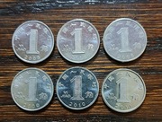 CHINY - 1 yi jiao - zestaw monet.