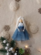 Aniołek choinkowy brokatowy  / aniołek świąteczny 