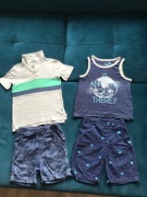 Koszulki i spodenki w rozmiarze 4-5 lat, stan bardzo dobry