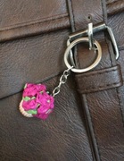 Kwiaty brelok babeczka