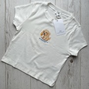 Krótki t-shirt z nadrukiem My dog has the final say on who stays! Pull&Bear