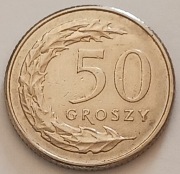 50 gr groszy 2010 r. nakład 12 000.000 szt.