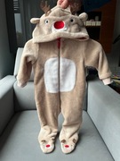 Świąteczny Kombinezon Polarowy Pajacyk Renifer George (Rozmiar 74-80)