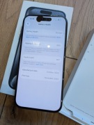 iPhone 15 pro 128gb blue titanium zbity ekran, zbity tył 