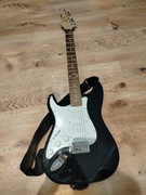 Gitara elektryczna dla leworęcznych ze wzmacniaczem 