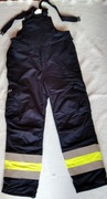 Spodnie robocze ochronne ogrodniczki ocieplane trudnopalne odblaskowe 180