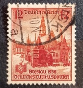 12 pf. Breslau (Wrocław) 1938 r Deutsche Reich