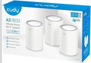Cudy Router WiFi 6 Mesh WiFi, AX1800 Whole Home, M1800(3-Pack) nowy - folia