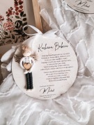 Podziękowania dla Babci od chłopca pierwsza komunia z aniołkiem 