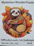 Puzzle drewniane w kształcie zwierząt dedykowane dla dorosłych A3