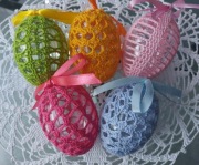 Jajka szydełkowe 5 sztuk zestaw nr 1