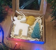 Zestaw dekoracyjnych świec + mydełko