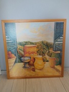 Martwa natura obraz dekoracja do kuchni 75x75