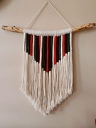 Makrama ścienna w stylu Boho skandynawskim rustykalnym 