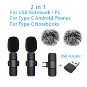 BEZPRZEWODOWY ZESTAW MIKROFONÓW KLIPOWYCH 2-w-1