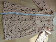 Sukienka pomarańcz czarne groszki