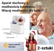 Aparat Słuchowy  MEDYCZNY 2 w cenie 1 HD AKUMULATOR NIEWIDOCZNE! HIT 2024