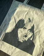 Torba tote bag billie eilish beige bawełna cotton bawełniana